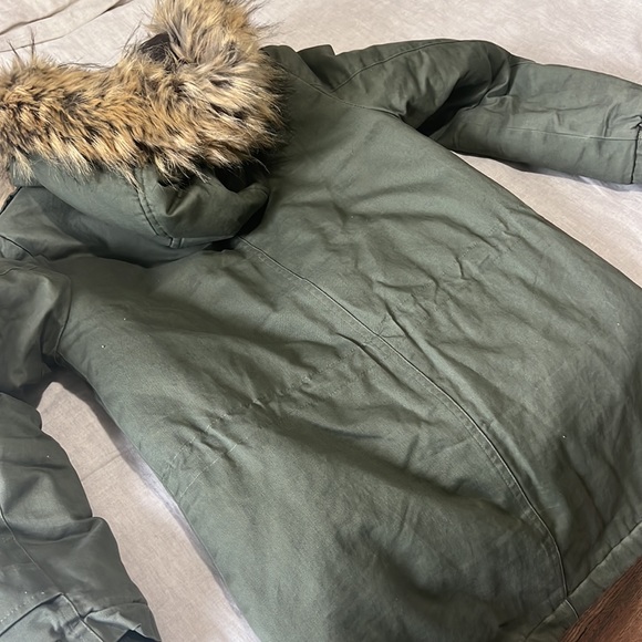 Cecico Army Green Coat size small - Picture 3 of 4